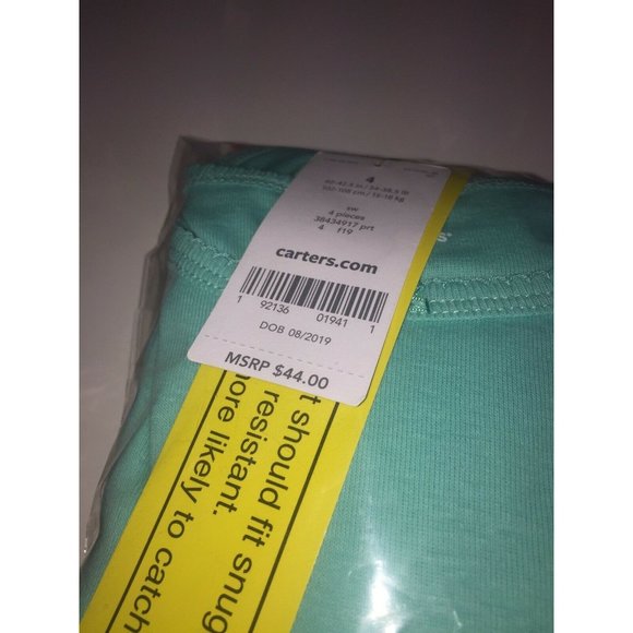 Girls Size 4 Carter's 4-Piece Penguin Snug Fit Pajamas Retail $44.00 - Picture 5 of 6